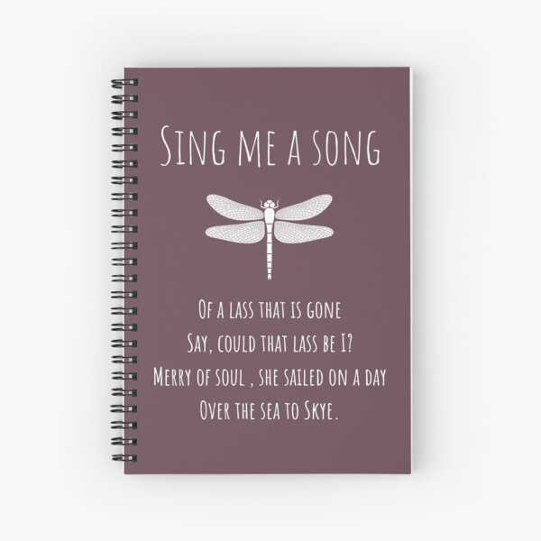 Sing Me A Song - purple background Spiral Notebook