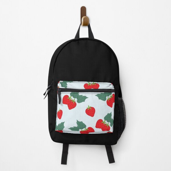 Item preview, Juicy Strawberries print- bestselling - pouches, pillows, masks, mugs designed and sold by August-E.