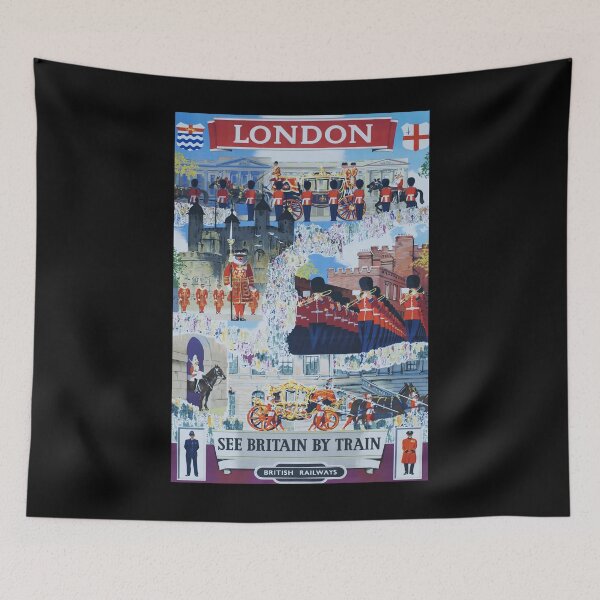 Item preview, Railway Poster London designed and sold by stickart-marek.