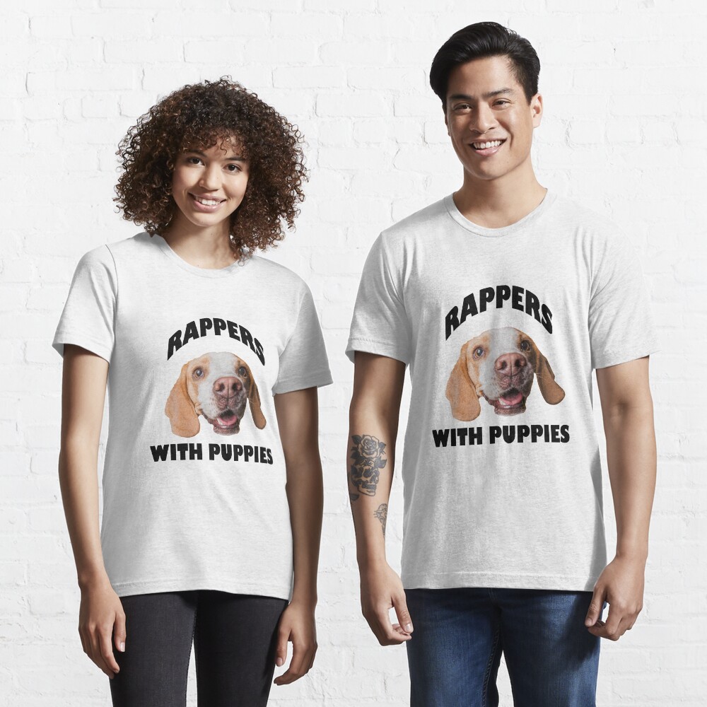 rapper with puppies shirt