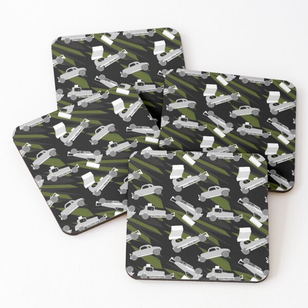 Item preview, Stock Cars through time - green pattern designed and sold by cayzerracing.