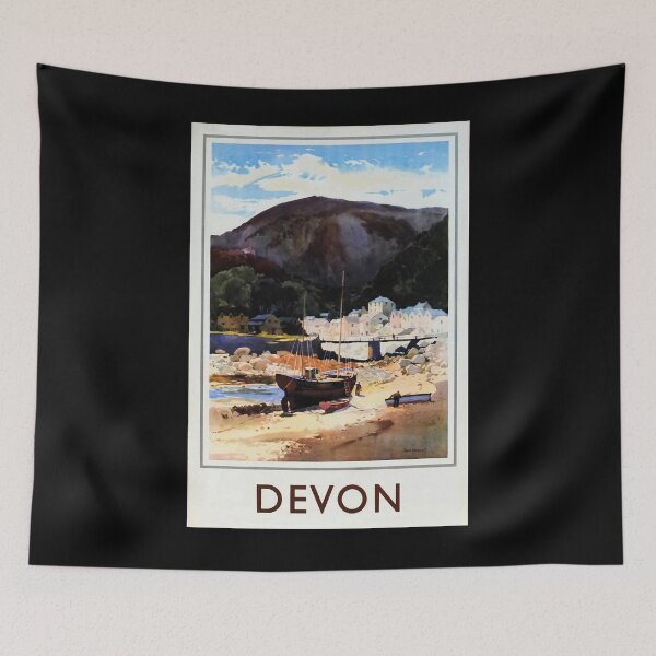 Item preview, Railway Poster Devon designed and sold by stickart-marek.