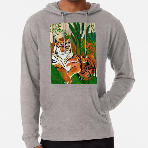 Tiger Cat Jungle Leichter Hoodie