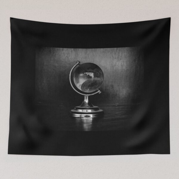 Item preview, Black and white globe designed and sold by artlinked7.