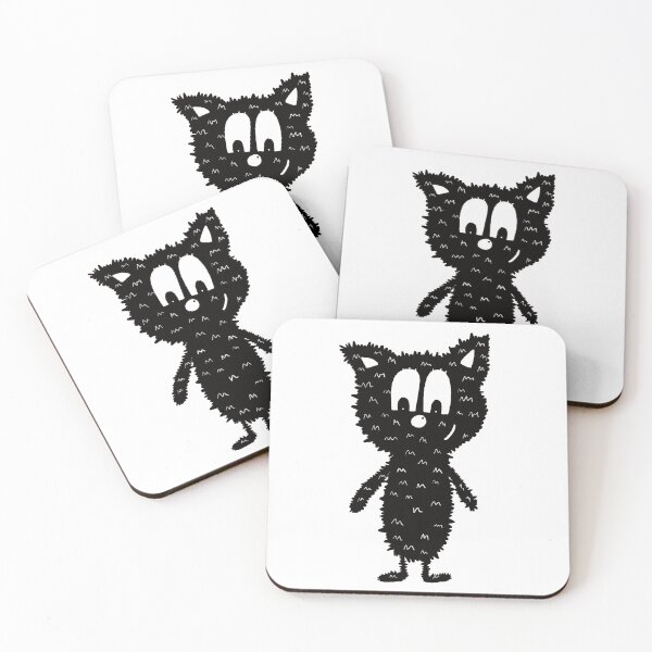 Item preview, Black and white dog nr12 designed and sold by KateCrafts.