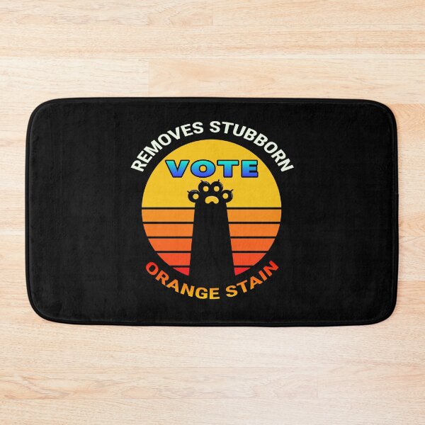 Item preview, Retro Cat Paw Vote Removes Stubborn Orange Stain designed and sold by ojdart.