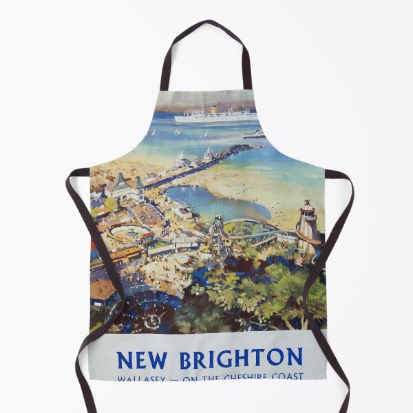 Item preview, Railway Poster New Brighton designed and sold by stickart-marek.