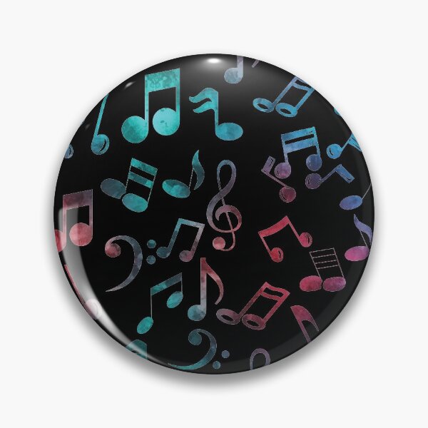 Item preview, Multi Color Music Notes Pattern designed and sold by Primroaddesigns.