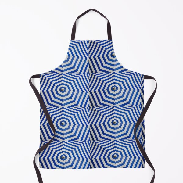 Item preview, Blue and white striped Illusion pattern- bestseller- masks, pillows, mugs, pouches designed and sold by August-E.