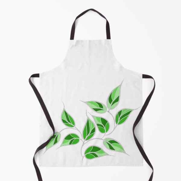 Item preview, Green Leaves in Stained Glass Style Design designed and sold by Susaans-Art.