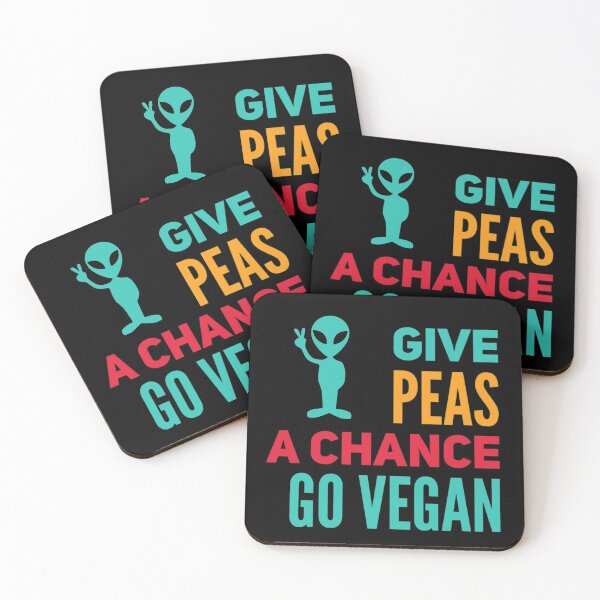 Item preview, Funny Vegan Shirt, Funny Vegan Mask, Vegan Humor, Go Vegan, Give Peas a Change designed and sold by Mandala108.