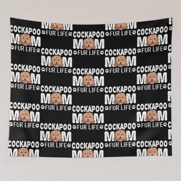 Item preview, Cockapoo Mom For Life Dog Pun designed and sold by fatamyfan1.