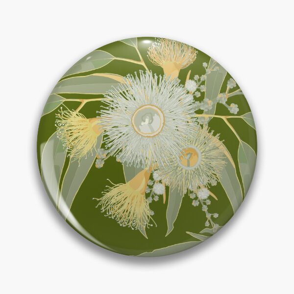 Item preview, Eucalyptus Blooming - Yellow and Cream Color Palette designed and sold by Sketchbook Designs.