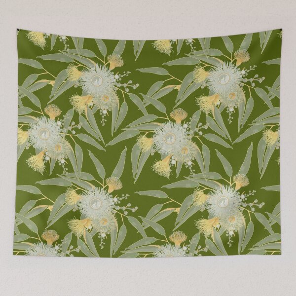Item preview, Eucalyptus Blooming - Yellow and Cream Color Palette designed and sold by Sketchbook Designs.