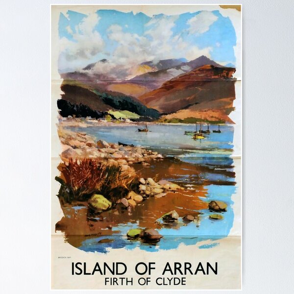 Item preview, Railway Poster Island of Arran designed and sold by stickart-marek.