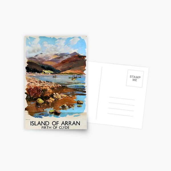 Item preview, Railway Poster Island of Arran designed and sold by stickart-marek.