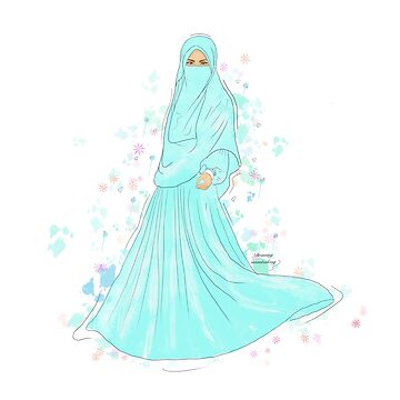 Other, Beautiful Handmade Realstic Artwork Of Girl In Niqab ( Homedecor  Item)