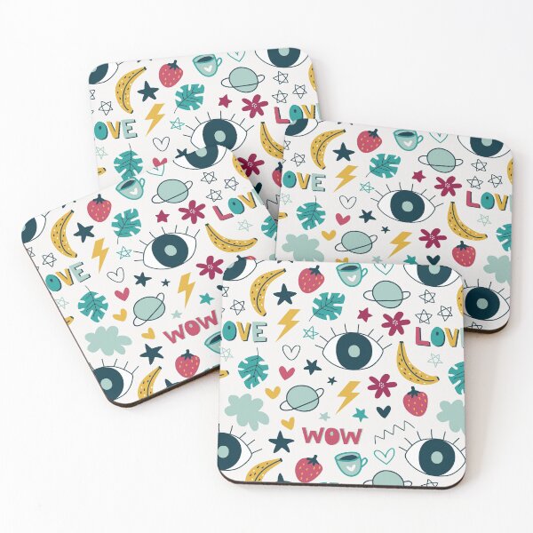 Item preview, Visual Doodle cute art-  bestselling-  masks, mugs, pillows, pouches designed and sold by August-E.