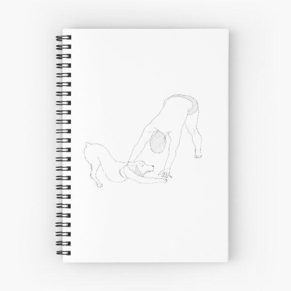 Item preview, Lineart - Adho Mukha Svanasana (downward facing dog pose) with dog designed and sold by Erik Erosa.