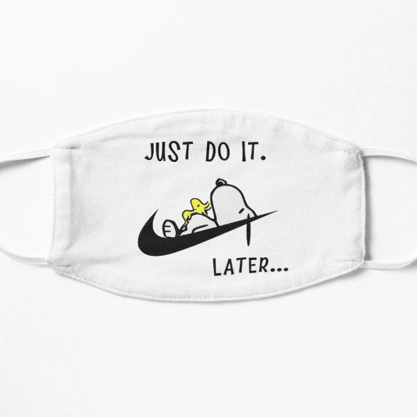 Snoopy Dog Just do it later Lazy Mask