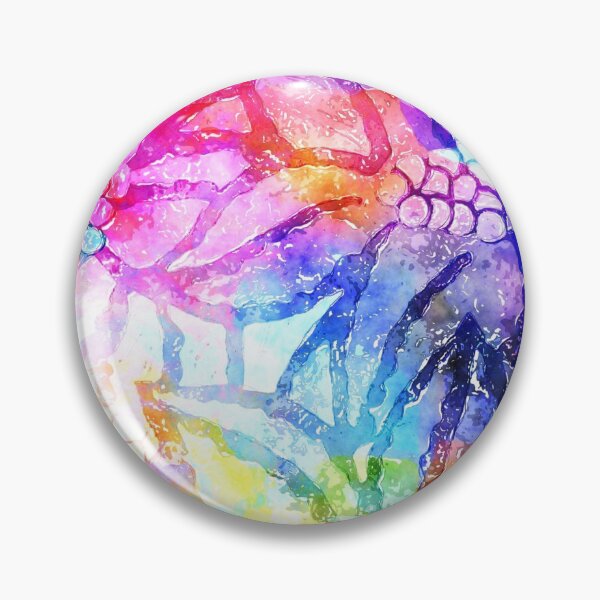 Item preview, Tie Dye colorful flower print- bestselling- masks, mugs, pillows designed and sold by August-E.