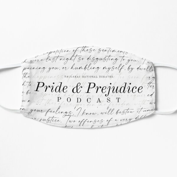 Darcy's Letter Face Mask Pride and Prejudice White Mask