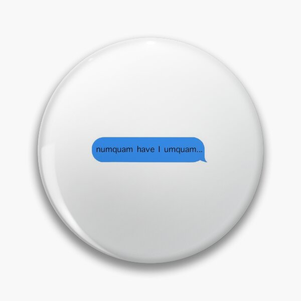 Aperçu de l'œuvre "Numquam have I Umquam" - Je ne l'ai jamais fait - IMessage Text créée et vendue par studyclassics.
