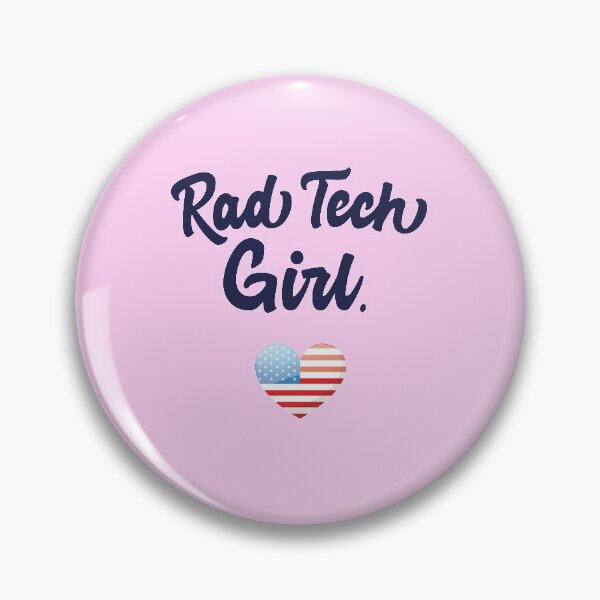 Item preview, Rad Tech Girl - Cute American Flag Heart Design designed and sold by GriffsGraphix.