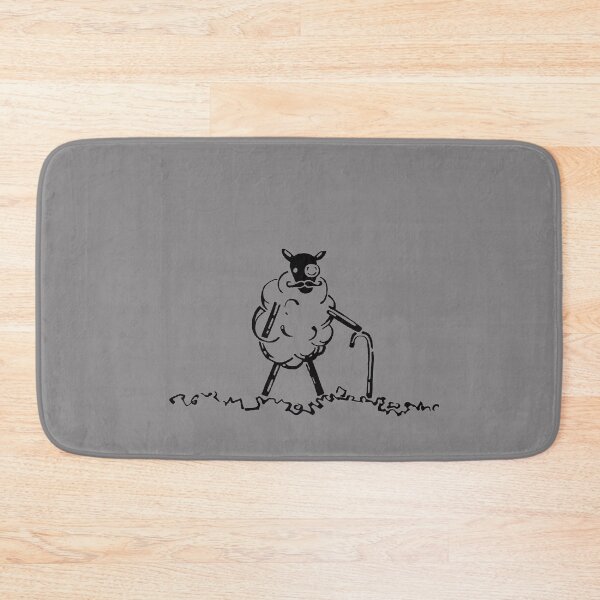 Item preview, Gentleman sheep with monocle and moustache  designed and sold by Sheepish Wanderings.