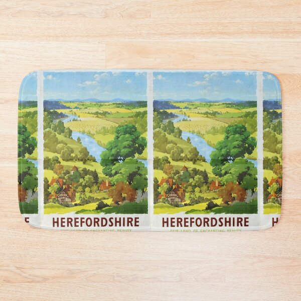 Item preview, Railway Poster Herefordshire designed and sold by stickart-marek.