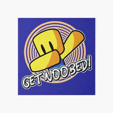 Roblox Noob Oof Gaming Noob Art Board Print By Smoothnoob Redbubble - ice ball roblox