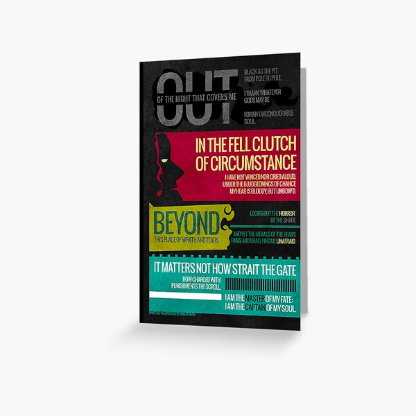 Invictus Greeting Card
