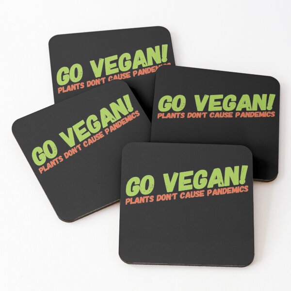 Item preview, Copy of Funny Vegan, Funny Vegan, Vegan Humor, Go Vegan, Plants don't cause pandemics  designed and sold by Mandala108.