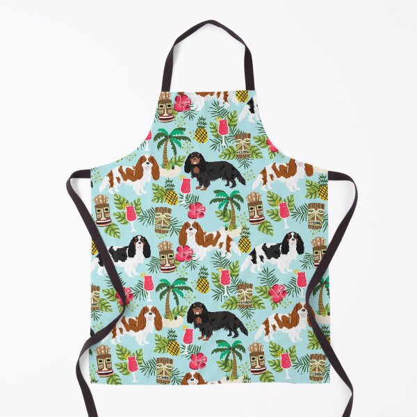 Item preview, Cavalier King Charles Spaniel dog breed tiki hawaii tropical island vacation dog pattern designed and sold by PetFriendly.