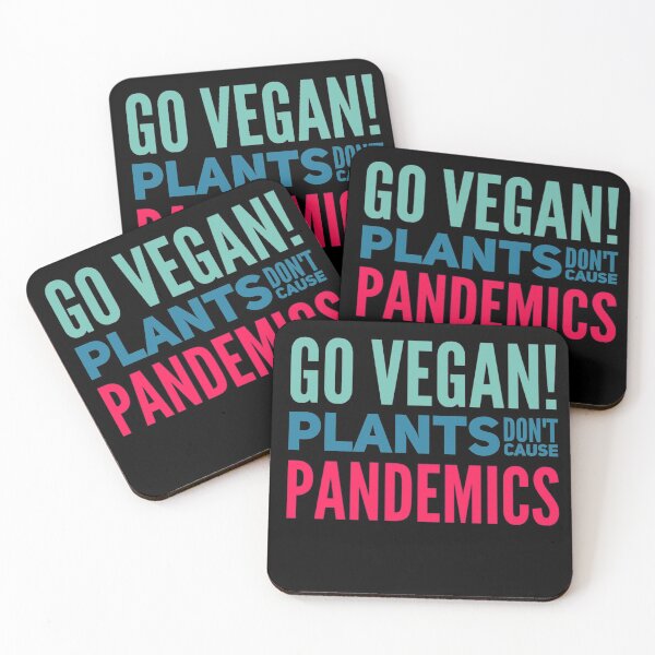 Item preview, Funny Vegan, Funny Vegan, Vegan Humor, Go Vegan, Plants don't cause pandemics  designed and sold by Mandala108.