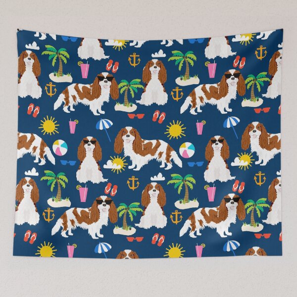 Item preview, Cavalier King Charles Spaniel beach day tropical vacation socal sunshine by PetFriendly designed and sold by PetFriendly.