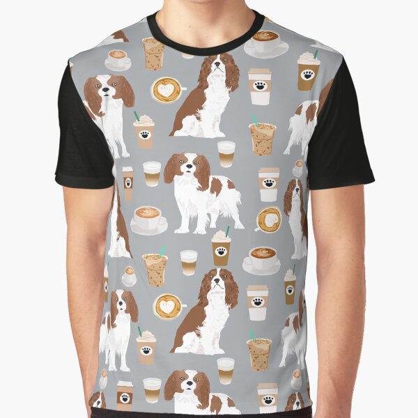 Cavalier King Charles Spaniel pet portrait dog breed custom dog art pet friendly dogs Graphic T-Shirt