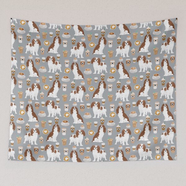 Item preview, Cavalier King Charles Spaniel pet portrait dog breed custom dog art pet friendly dogs designed and sold by PetFriendly.