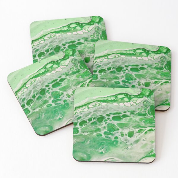 “Photosynthesis” Acrylic Pour Coasters (Set of 4)