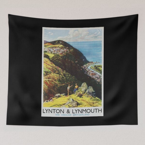 Item preview, Railway Poster Lynton and Lynmouth designed and sold by stickart-marek.