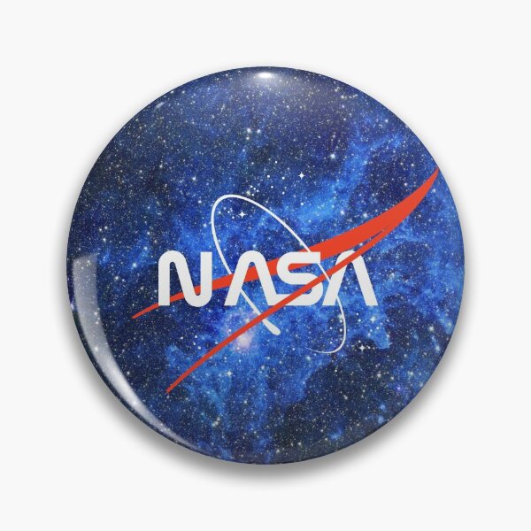 Item preview, NASA Worm Logo on Blue Nebula Galaxy designed and sold by CrystalCrush.
