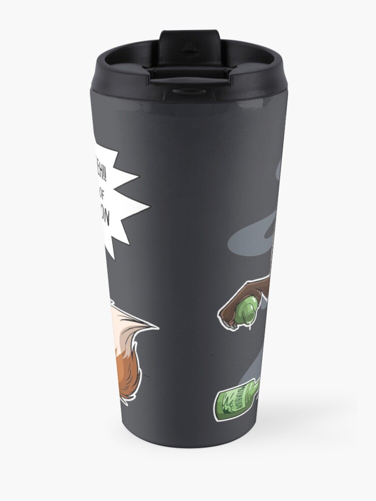 Alternate view of Out of Motivation (lighter swirls) Travel Mug