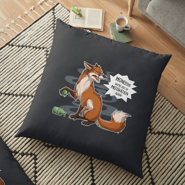 Out of Motivation (lighter swirls) Floor Pillow
