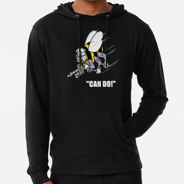 Seabees Can Do We Build We Fight Lightweight Hoodie