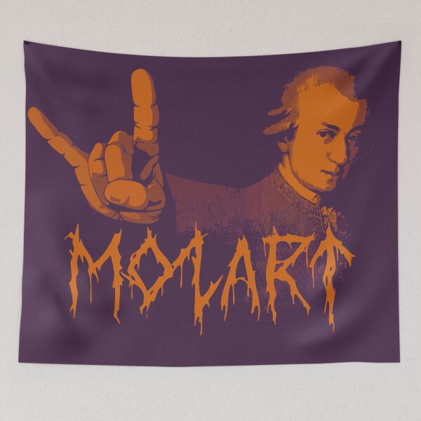 Item preview, Mozart is Metal designed and sold by LordNeckbeard.