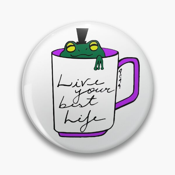 Item preview, Live your best life frog designed and sold by acamilu.