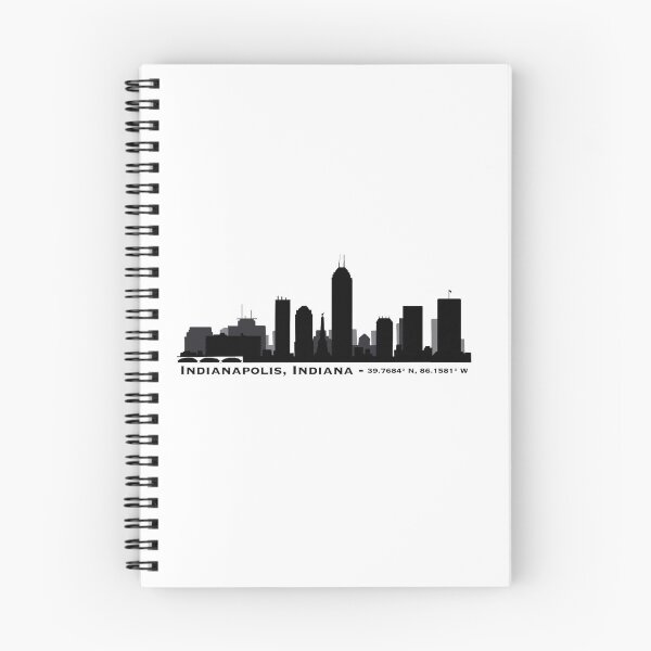 Item preview, Indianapolis Indiana Skyline and Coordinates designed and sold by Emily Designs.