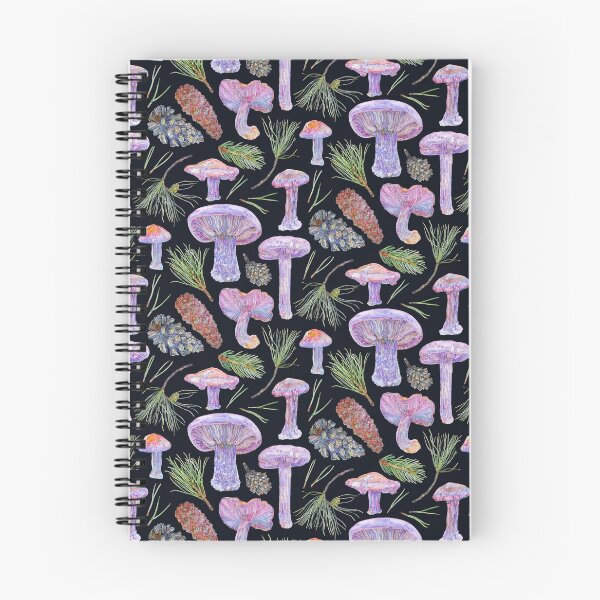 Item preview, Wood Blewits and Pine Pattern - Dark designed and sold by beccaboyce.