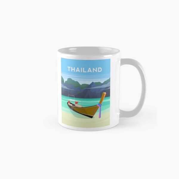 Aperçu de l'œuvre Thaïlande - Bateau de pêche sur l'île Phi Phi créée et vendue par typelab.