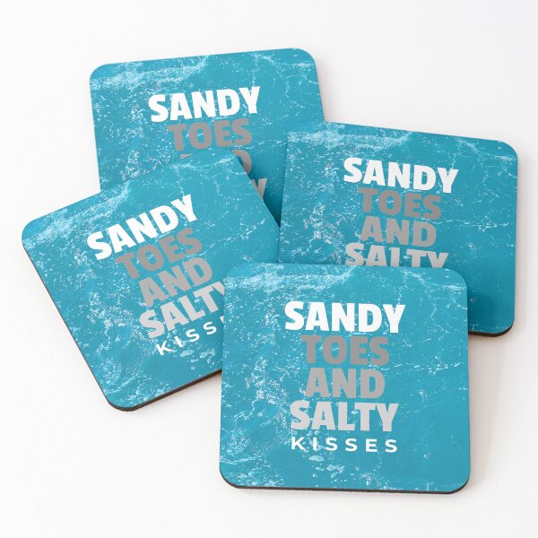 Item preview, Sandy toes and Salty kisses.Photo of the sea  designed and sold by BeebopGraphics.